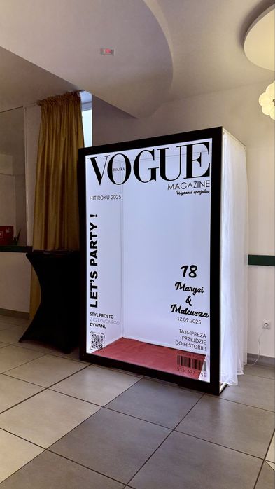 Vogue Magazyn Box - druk zdjęć , fotobudka tradycyjna, fotobudka 360