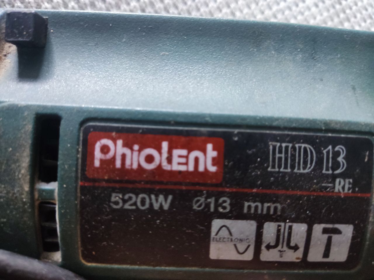 Дрель ударна перфоратор phiolent hd13 - re 520w мсу3-13-рє