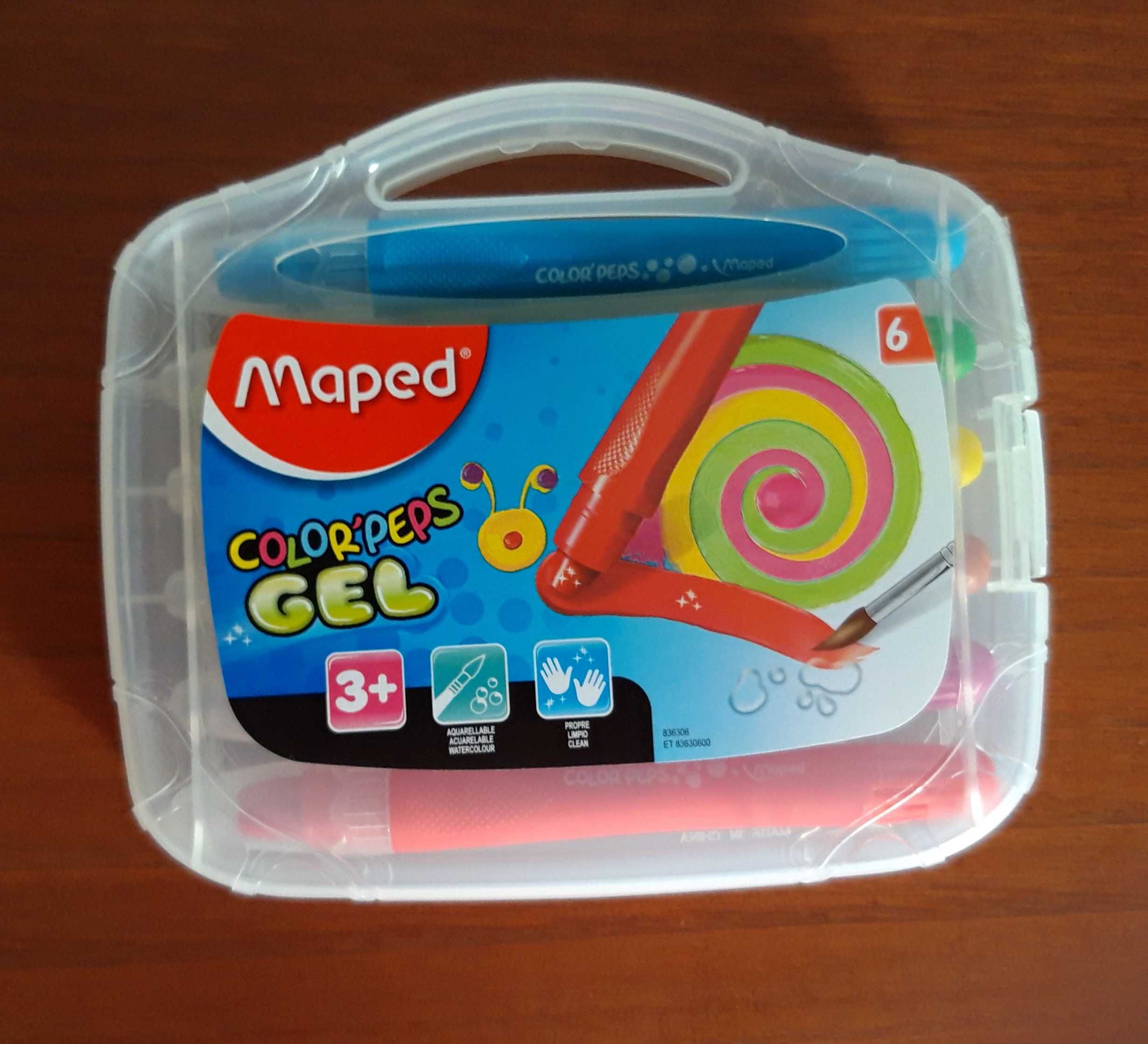 Lápis cera  Color'Peps Maleta com 6 Cores MAPED - Artigo NOVO