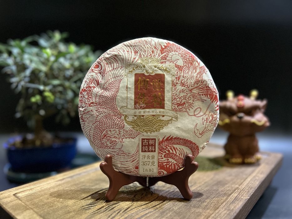 Китайський чай Шу Пуер «Chuan Shi Jia Ming» 2015 рік 357 грам