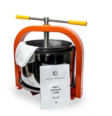 Пресс для винограда на 10 литров с нержавейки