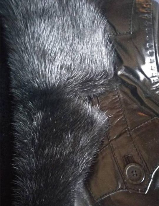 Куртка зимова, шкіряна, нова