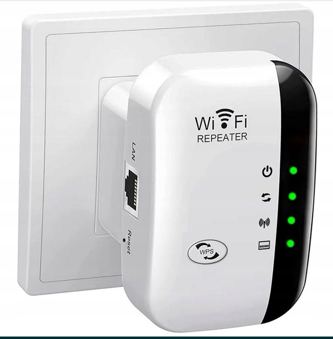 Wzmacniacz  Sygnału WI-FI REPEATER ACCESS POINT AP RJ45 300Mb/s 2,4GH