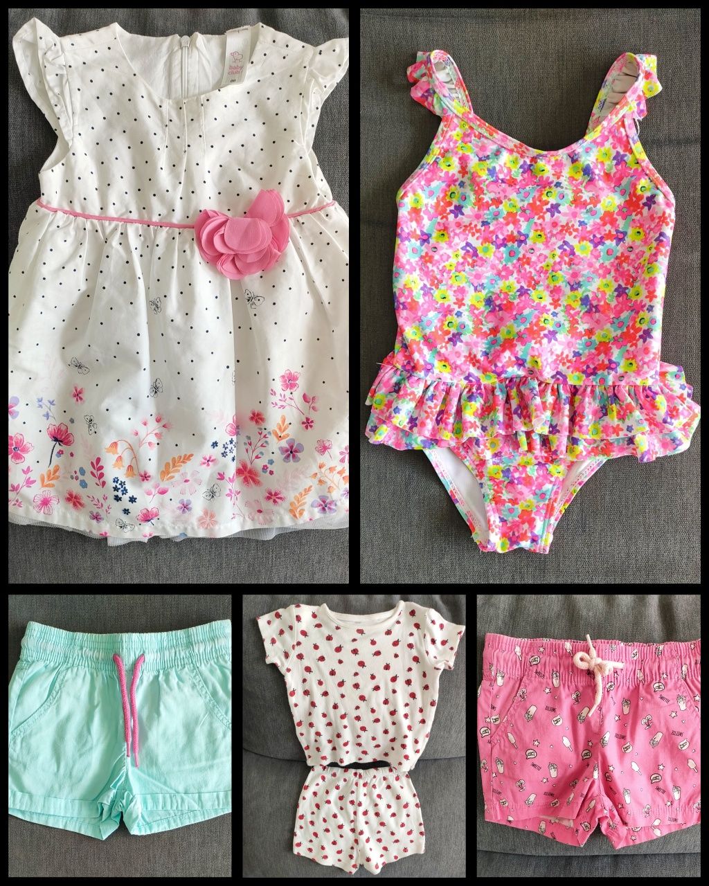 Lote 15 pçs, roupa de menina, Tam. 12-18M