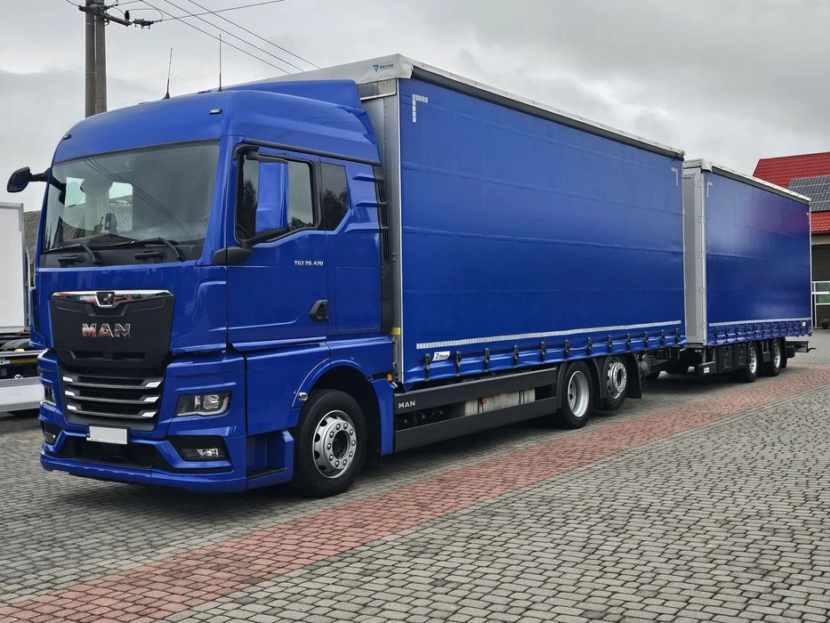 MAN TGX 26.470 GX 6X2 ZESTAW TANDEM 120M MAŁY PRZEB.TYLKO110tyś.km!  Przejazdowy,Przestrzenny,Salon PL!