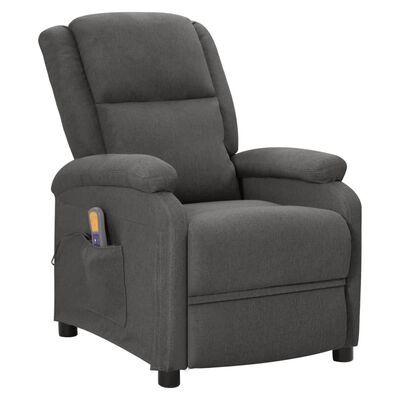 NOVO - Poltrona de massagens reclinável (não  automática) tecido cinze