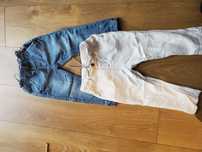 Spodnie lniane, jeans 86