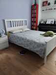 Cama de casal - velatura branca
