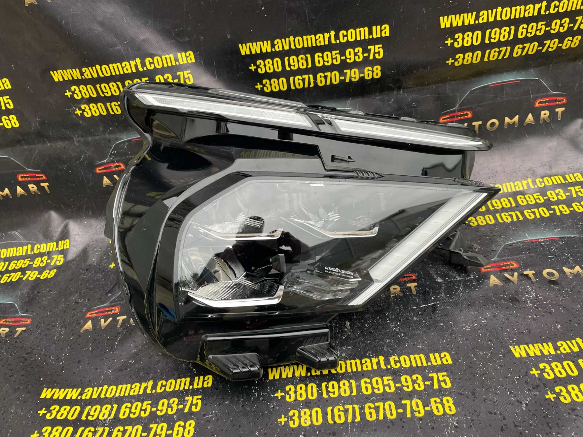 Фара передня права Citroen C4 Led фара правая Citroen C4 9830649280