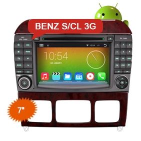 Rádios Novos Android S-Class W220 e CL-Class W215