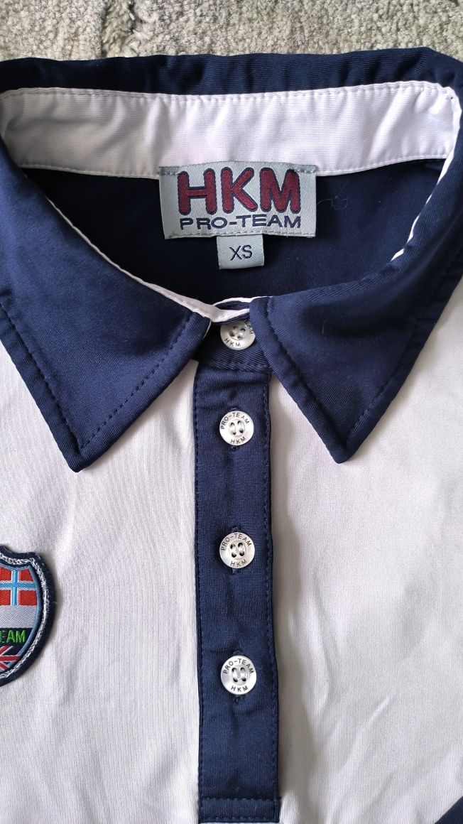 Bluzka jeździecka treningowa, HKM PRO TEAM, XS, S, M
