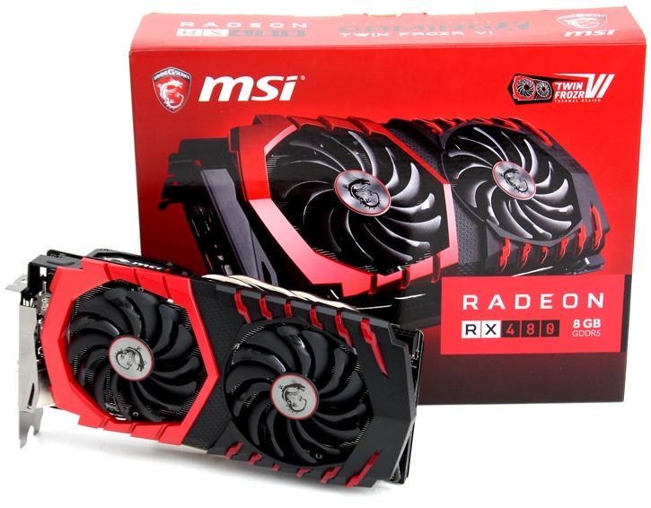 Відеокарта MSI RX 480 8gb