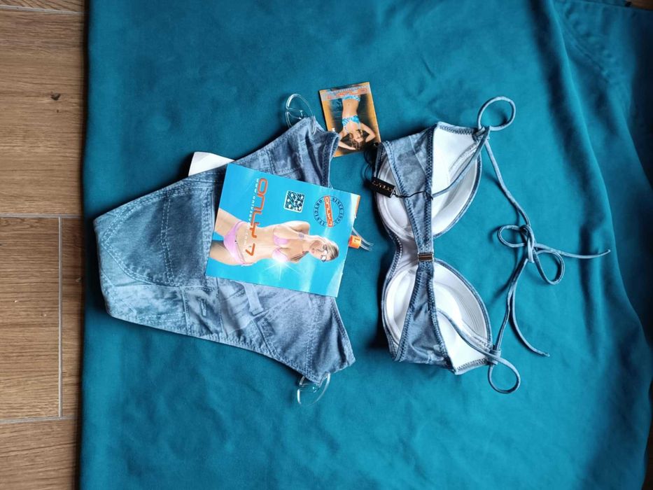 Strój kąpielowy dwuczęściowy nowy z metkami, młodzieżowy- XS/S-"Only7"