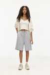 Bermudy eleganckie szare Pull Bear M