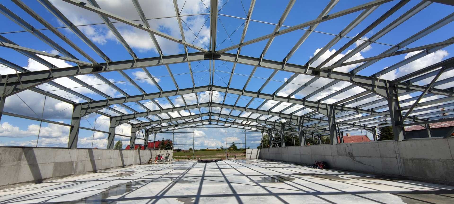 Konstrukcja stalowa hali. 24x49x6m. Producent. Bartoszyce.