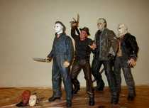 4 x NECA Zestaw Figurek 45 cm Freddy, Jason Voorhees, Michael Myers