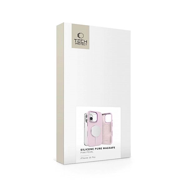 Tech-Protect Silicone Pure Magsafe Iphone 16 Pro Pink Pearl