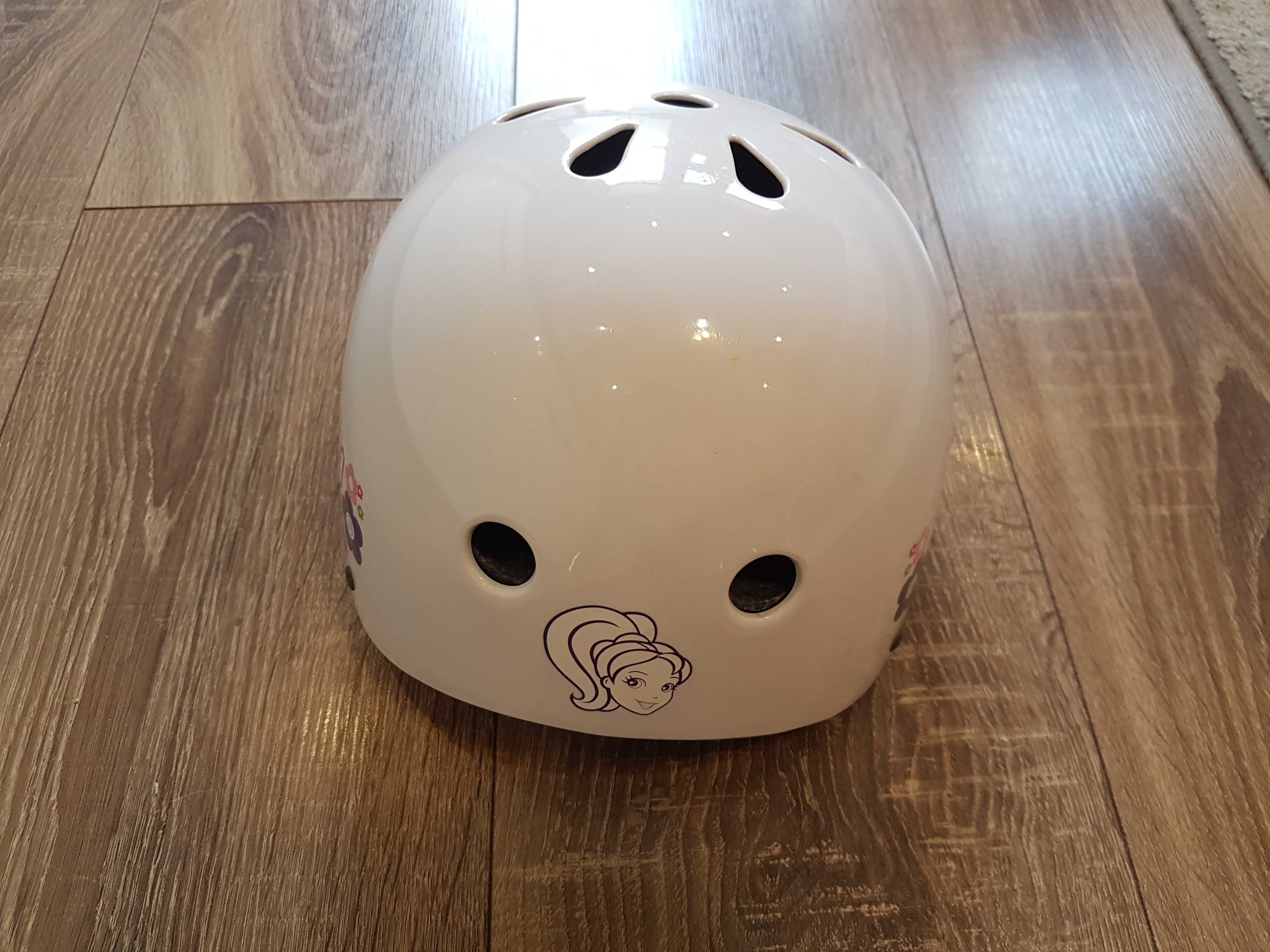 Kask rolki deskorolkę rowerowy Polly Pocket 48-52 cm xs/s