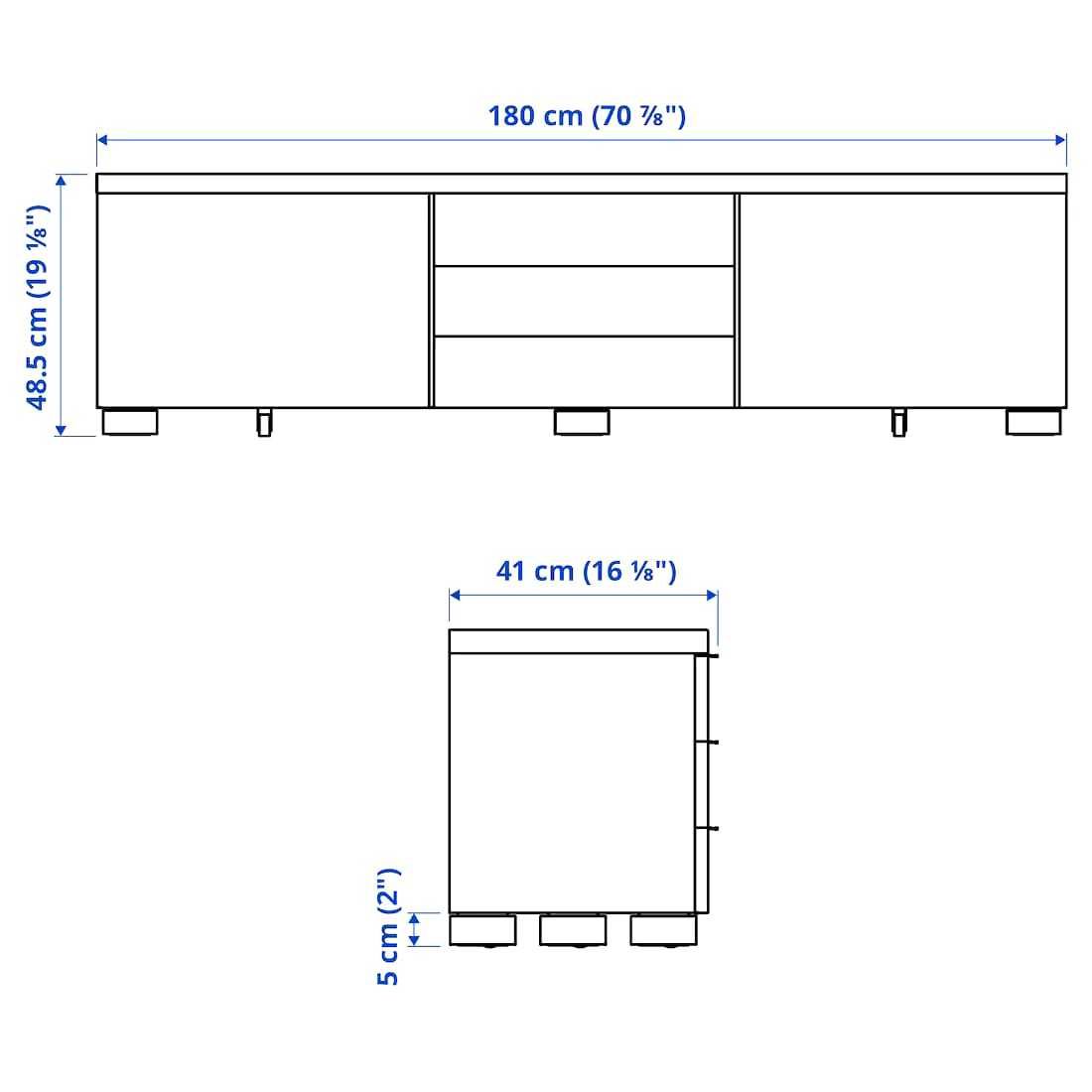 Besta Burs Móvel-tv-branca Ikea.