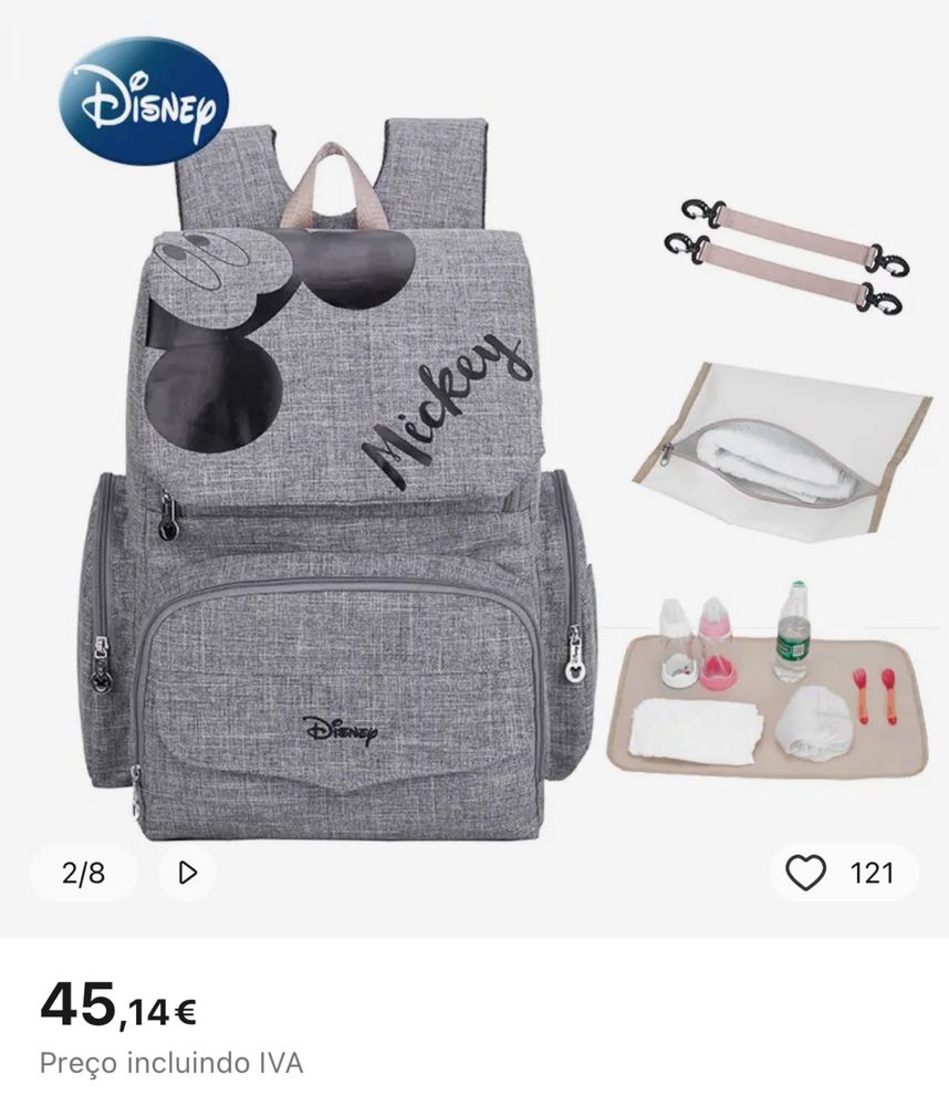 Mochila maternidade Disney