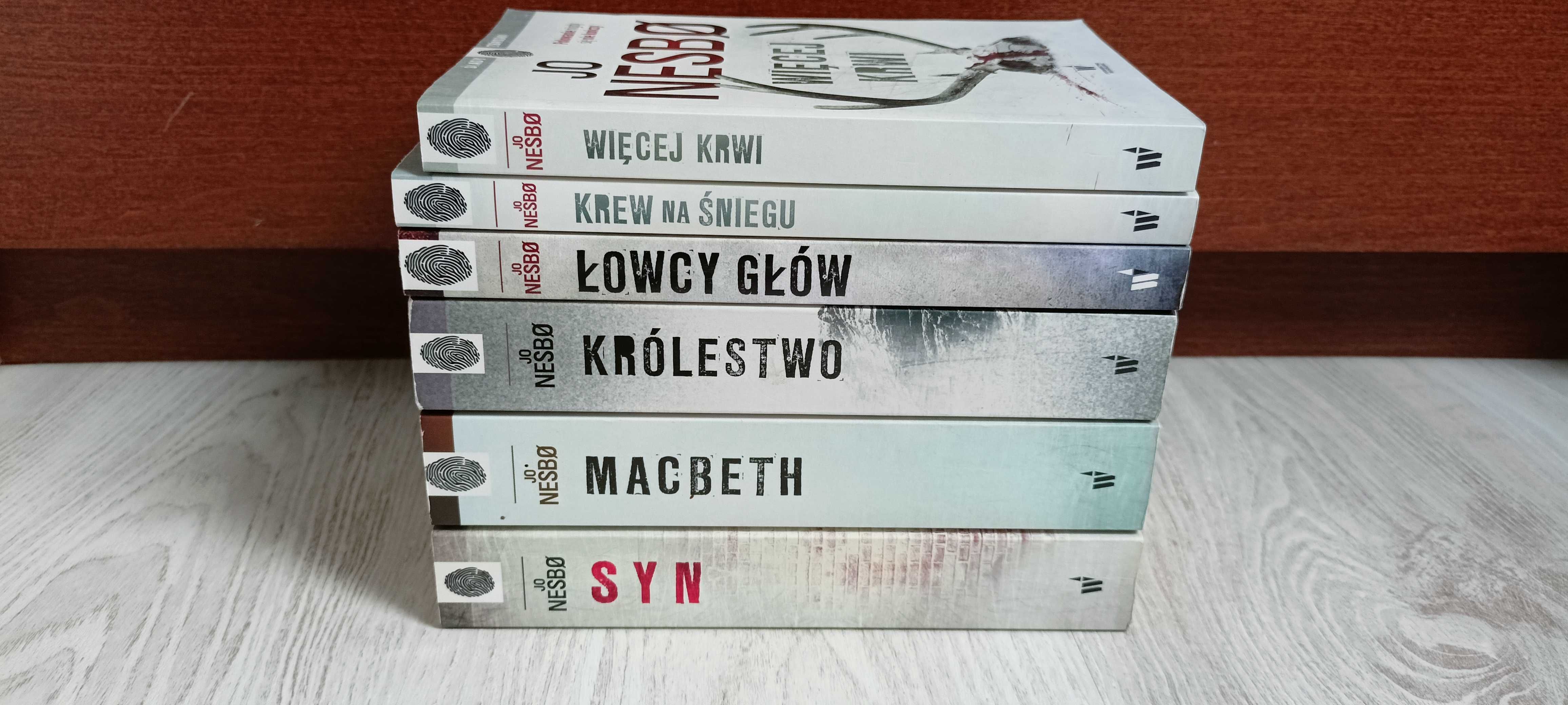 6 Jo Nesbo Królestwo Macbeth Krew na śniegu Syn Więcej krwi Łowcy głów