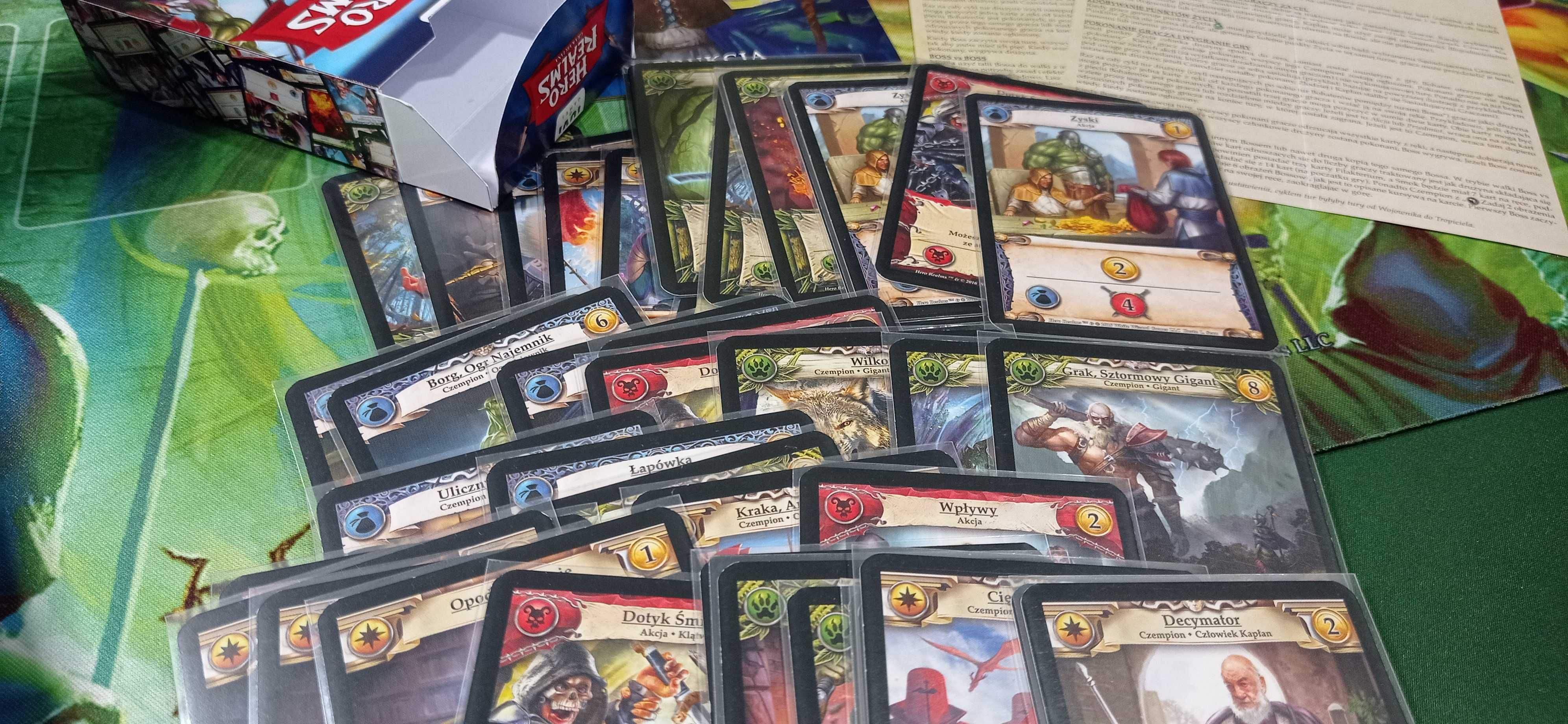 gra karciana Hero Realms +mata +rozszerzenia - bohater, boss +koszulki