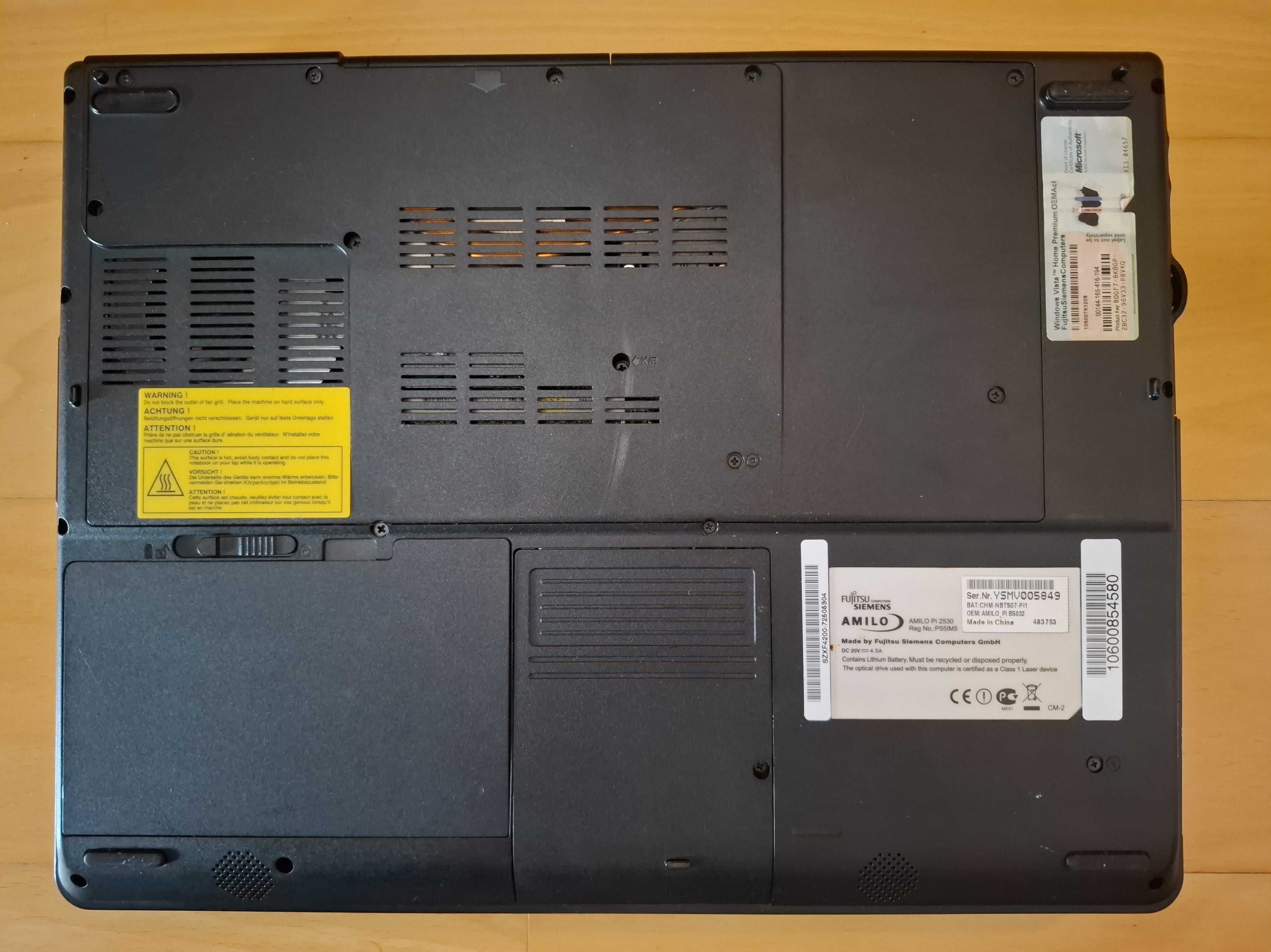 Portatil Fujitsu Siemens Amilo Pi 2515 - Para peças