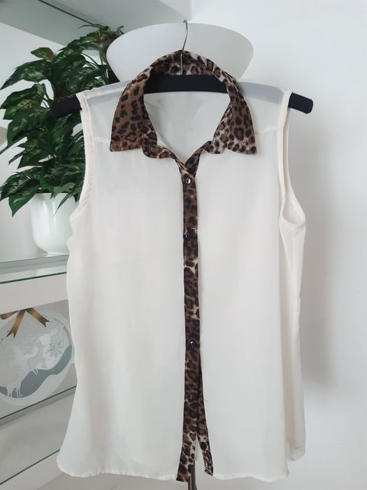 SELECT elegancka bluzka koszula szyfonowa mgiełka M 38