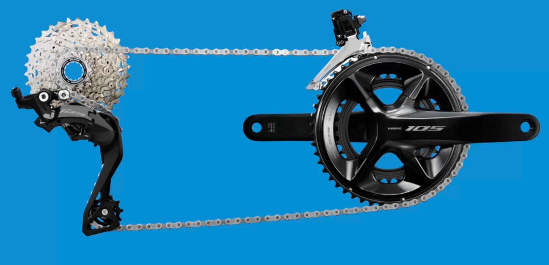 NOVO Shimano 105 de 12 velocidades mecânicas