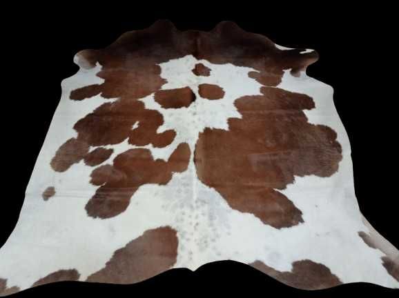 Dywan SKÓRA BYDLĘCA łaciata brązowo-kremowa Krowa skóra naturalna