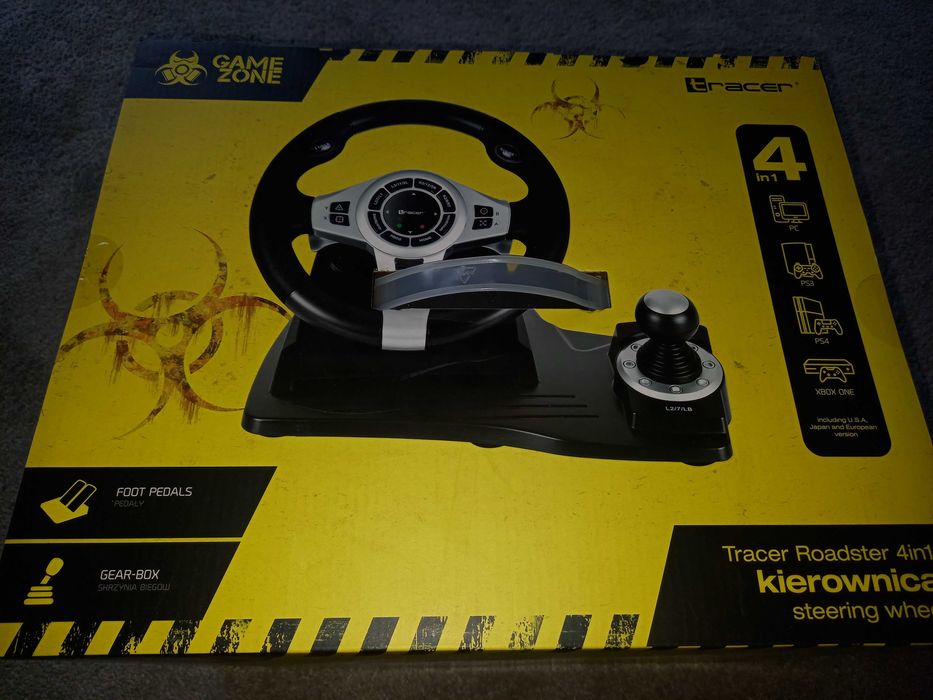 Nowy nierozpakowana kierownica tracer game zone do Pc, Xbox play sta