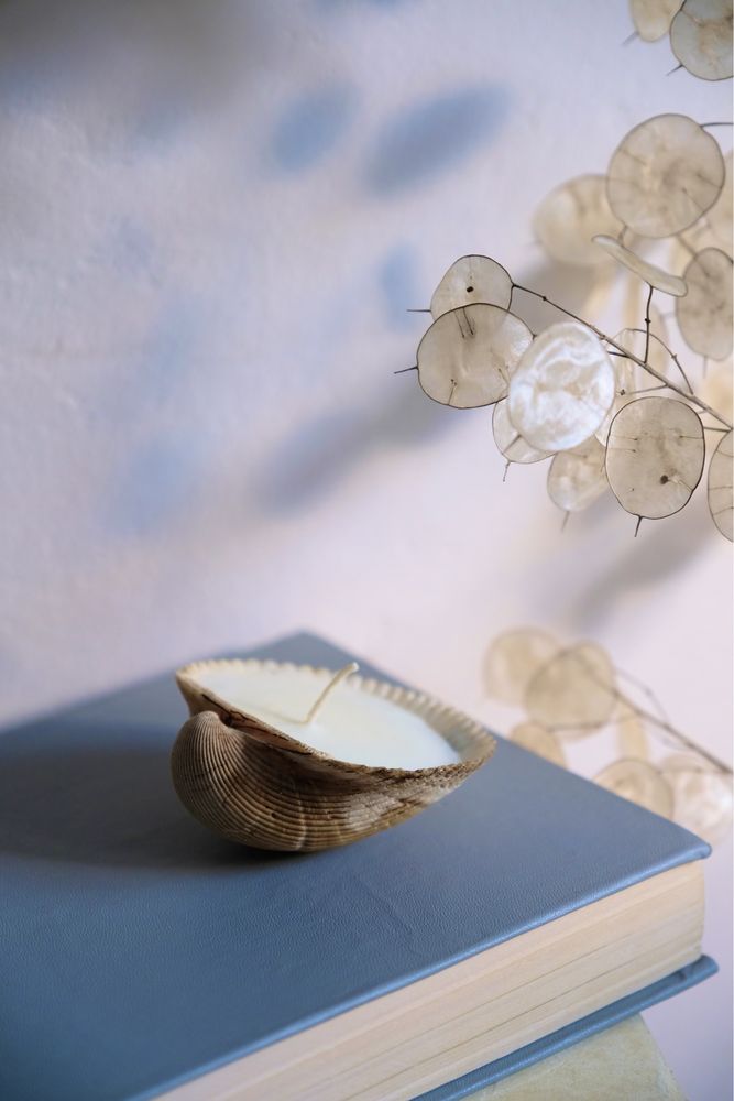 Świeca sojowa w muszli naturalna sojowa zapachowa handmade