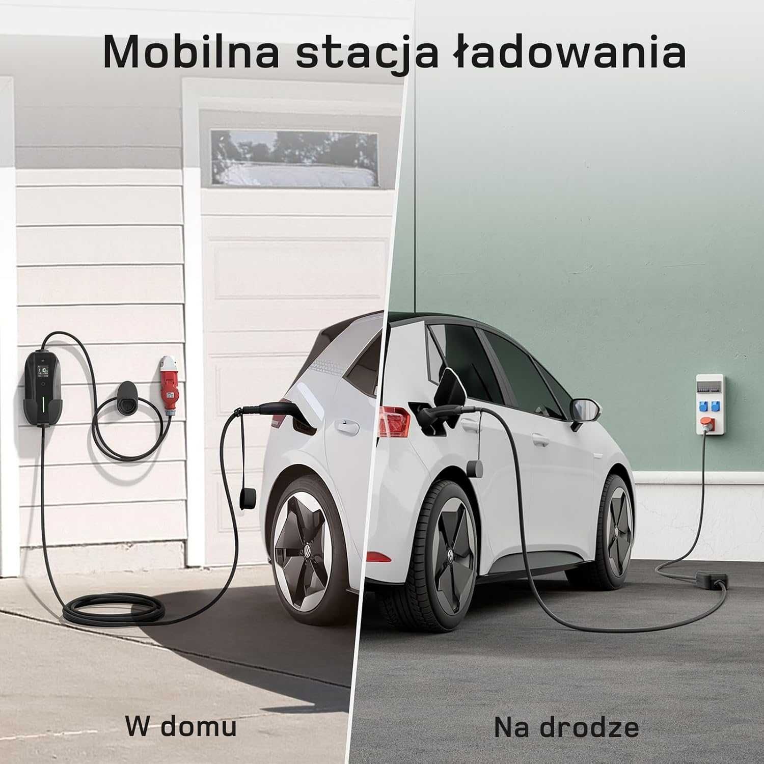 Ładowarka EV typ 2, Wtyczka CEE 11 kW 7m z regulowaną mocą 6-16A