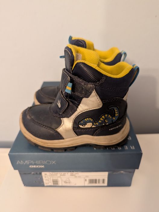 Buty dziecięce ciepłe zimowe Geox śniegowce świecące r.25