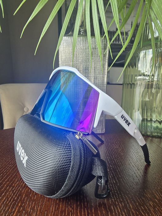 Okulary przeciwsłoneczne White / rowerowe sportowe bieganie MTB