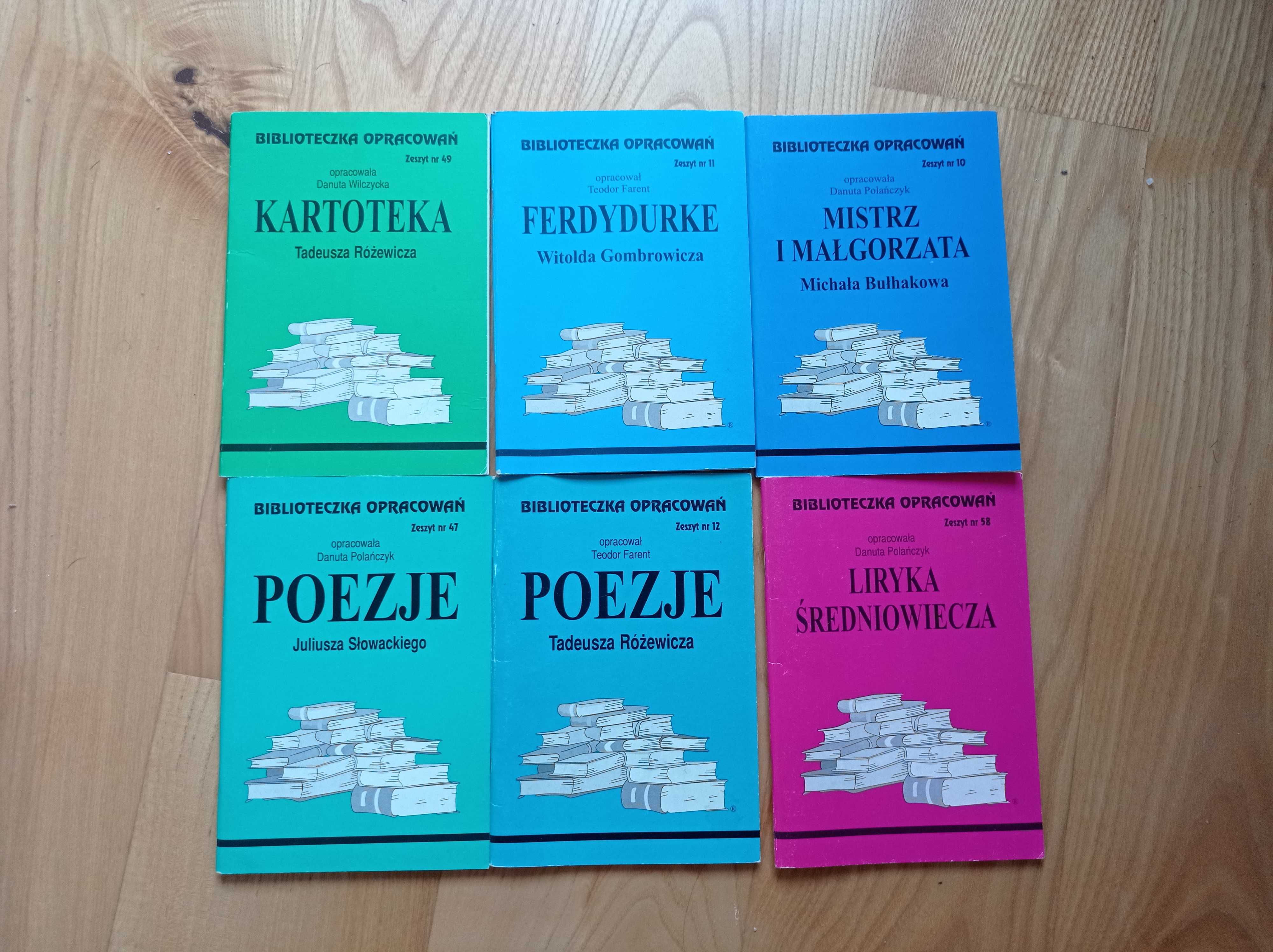 Zestaw opracowań lektur - biblioteka opracowań