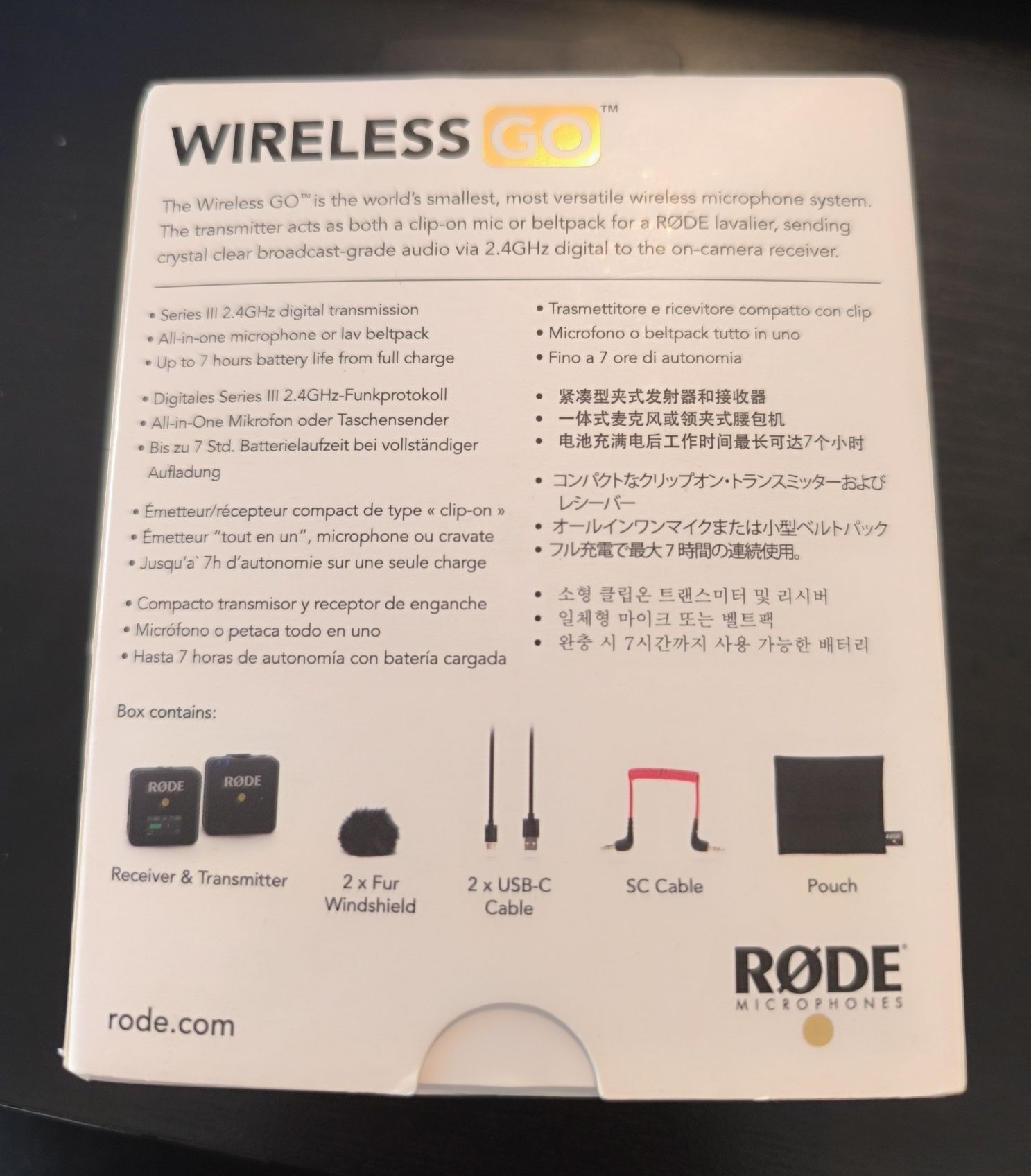 Micro RODE Wireless Go (como novo)