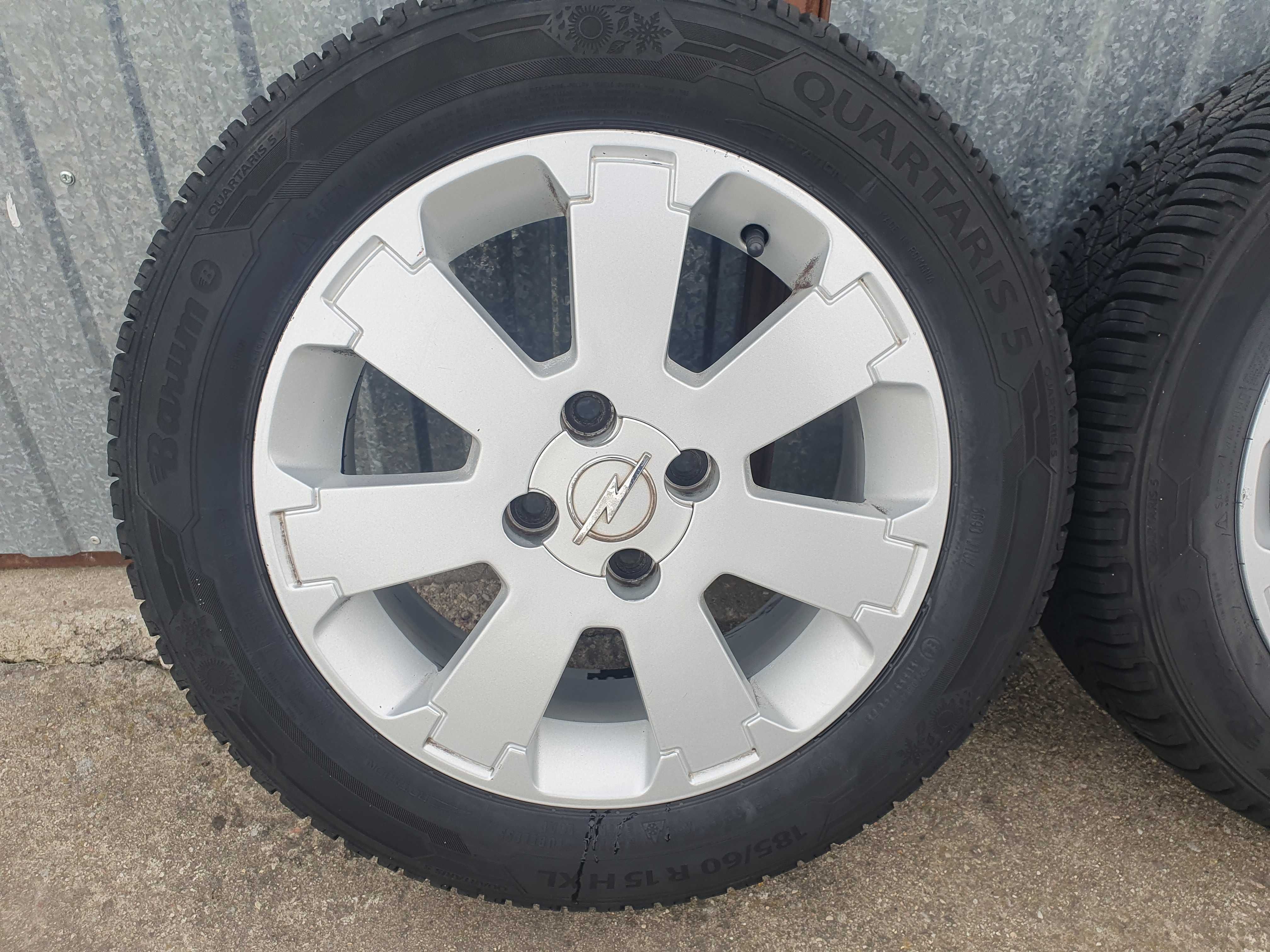 Koła felgi alufelgi Opel Meriva 15 cali 4x100 opony 185/60/15 kpl