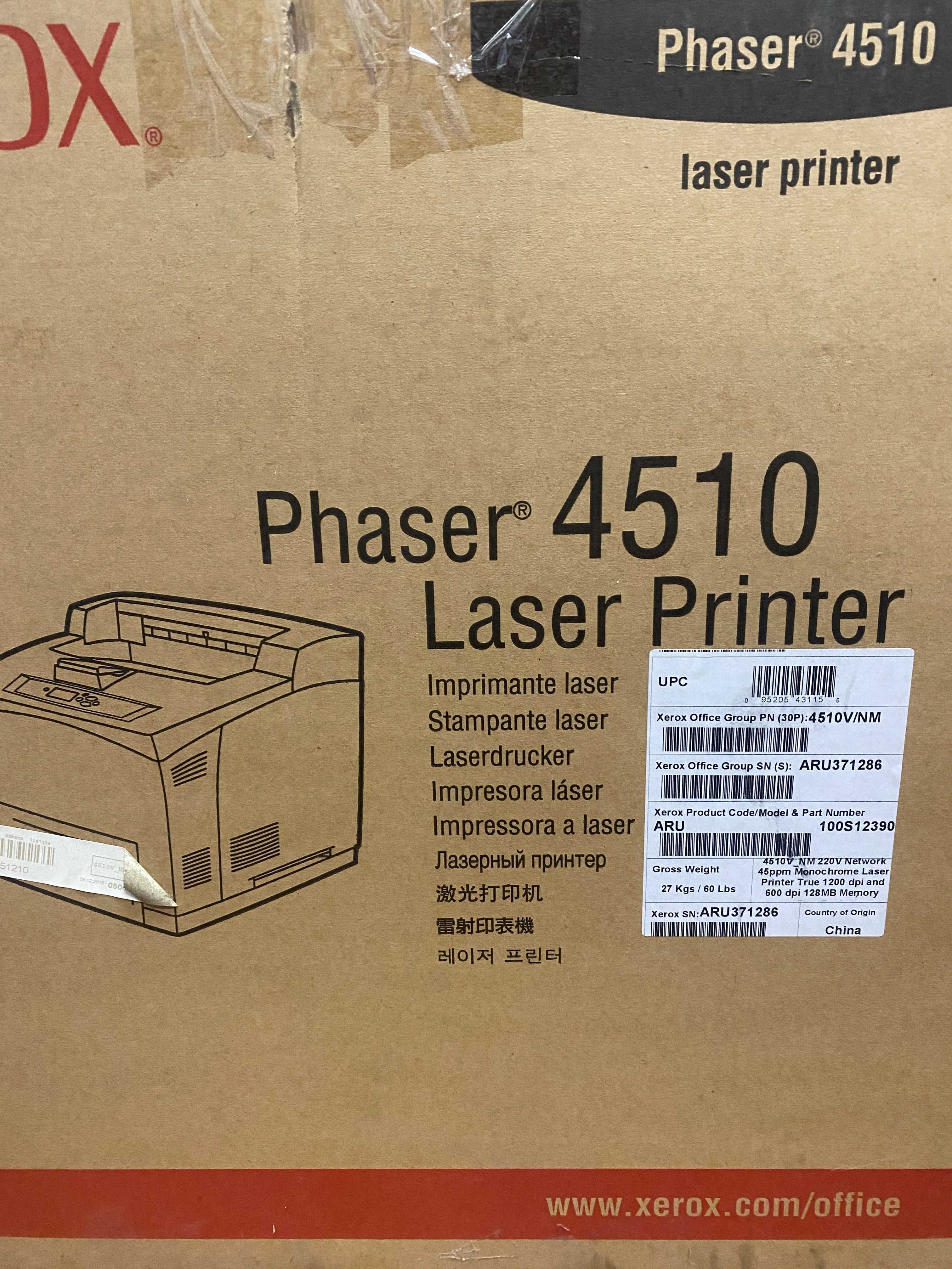 Лазерний принтер Xerox Phaser 4510 НОВИЙ