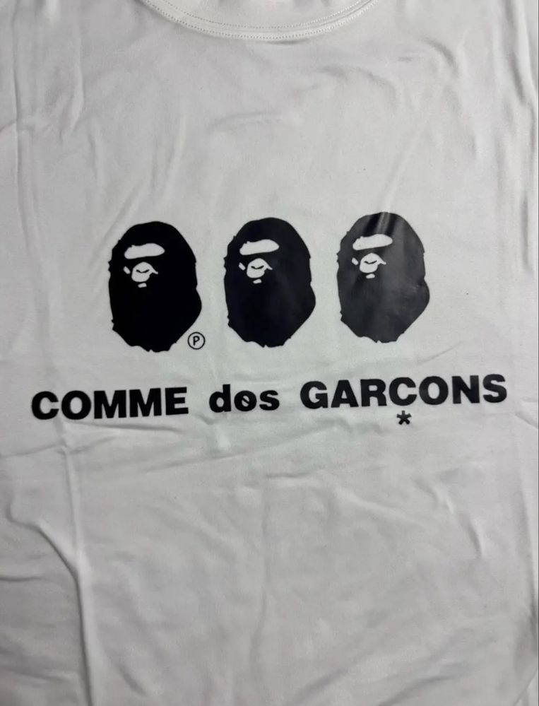 Футболка bape comme des grosones