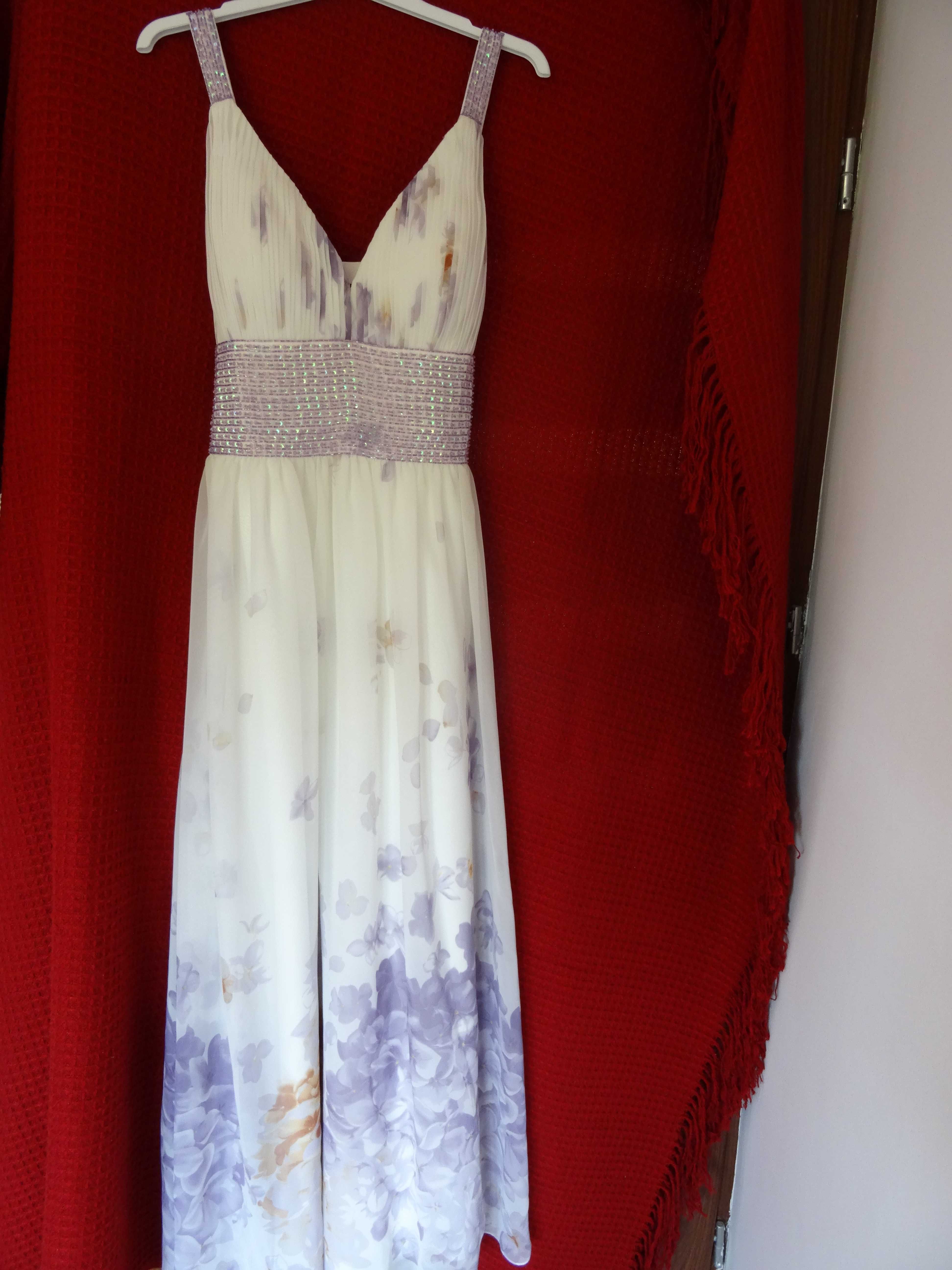 Długa elegancka sukienka marki Bicici - wesele