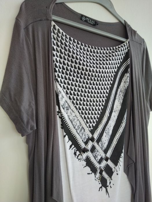 Casaco e bLusa 2 em 1 com brilho - Tamanho XXL