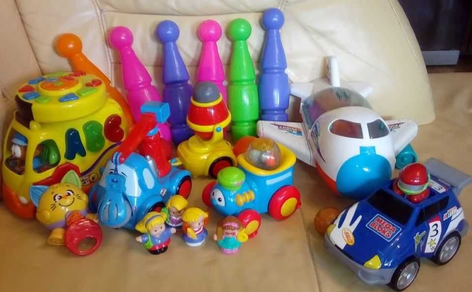 Fisher Price Chicco Mega Block Smyk Firmowy zestaw zabawek