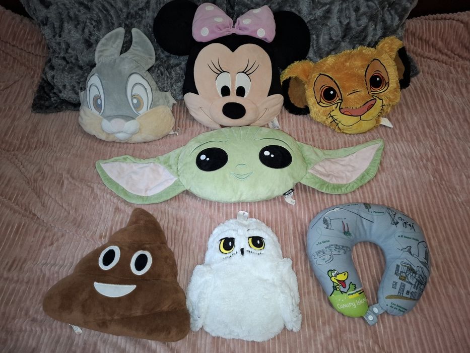 Міні, Крижане серце, Ельза, Гаррі Поттер,  Кінді Кідс, Барбі, подушки