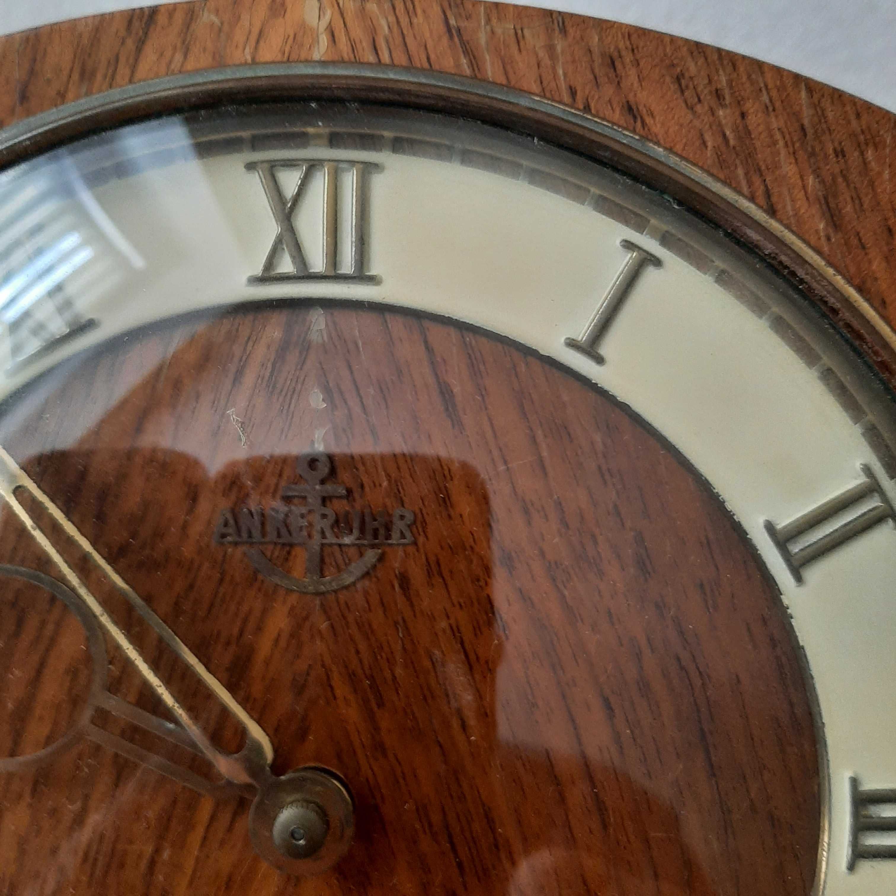 Zegar kominkowy Ankeruhr kwadransiak,i wiszący bez gongu.