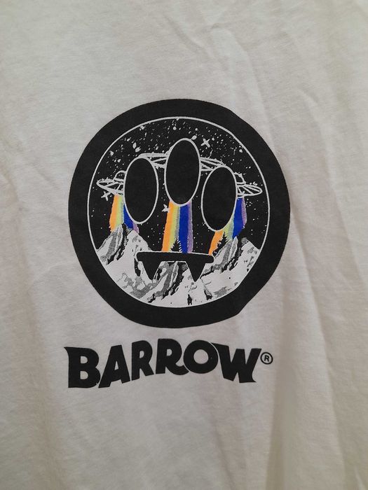 Barrow Мужская белая хлопковая футболка с логотипом Creature Of Space