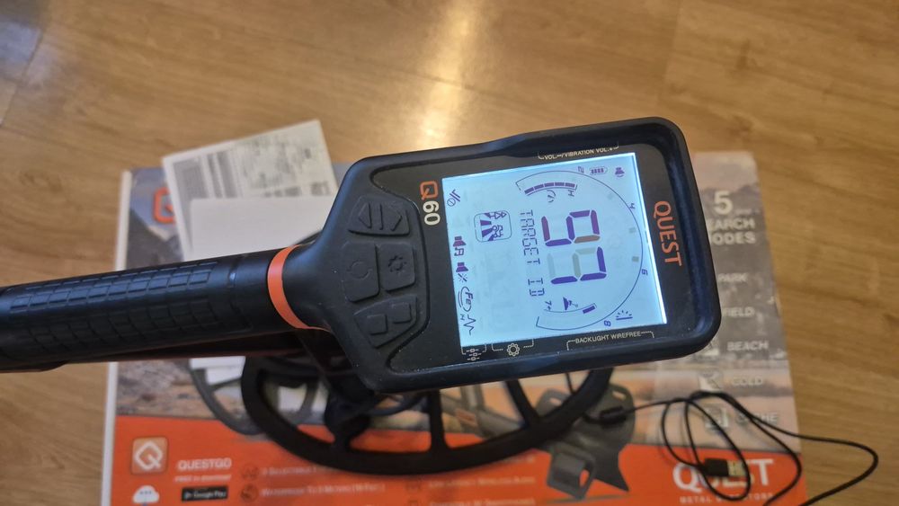 Quest Q60 wykrywacz metali, wodoszczelny.
