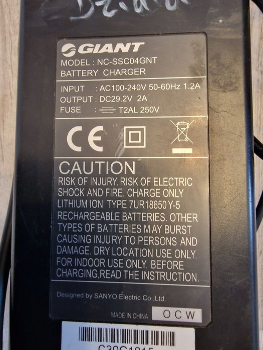 Ładowarka do roweru elektrycznego Giant