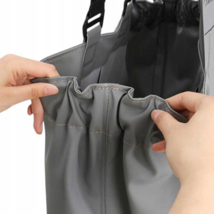 Wodery Wędkarskie Gumowe Grube z Szelkami Długie na Ryby roz. 42-46