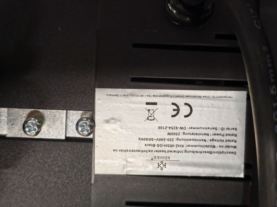 Lampa grzewcza grzejnik promiennik przyjemne ogrzewanie nowe